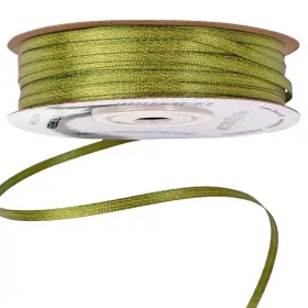 Szatén szalag 3mm x 91,44m - Olivazöld