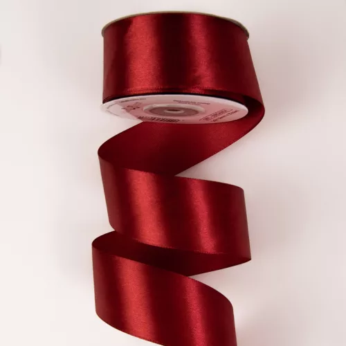 Szatén szalag 38mm x 22.86m - Bordó