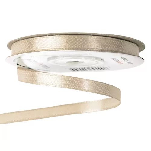 Szatén szalag 6mm x 22.86m - Bézs