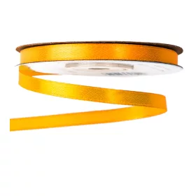 Szatén szalag 6mm x 22.86m - Sötét citromsárga