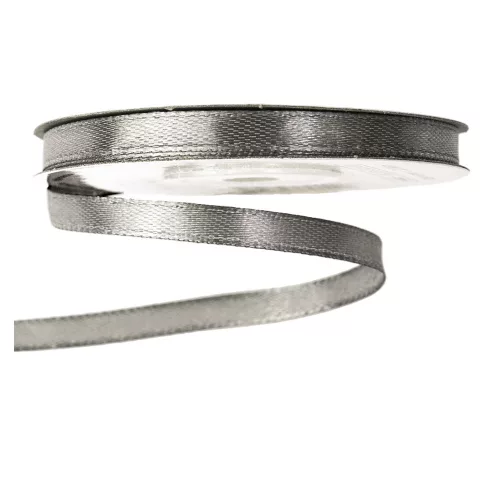 Szatén szalag 6mm x 22.86m - Kékes ezüst