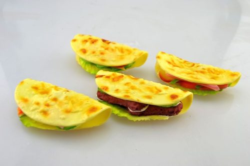 Dekorációs pékárú húsos taco több féle mágneses