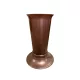 Műanyag virágváza 15x35 cm bronz