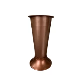Virágváza 8x20 cm bronz 