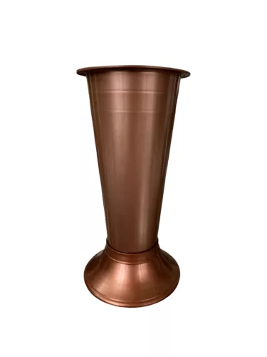 Virágváza 8x20 cm bronz 