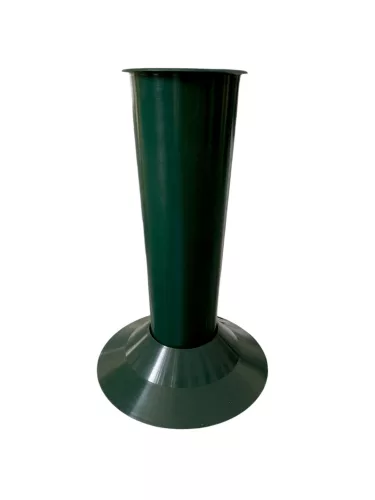 Talpas váza 9x27 cm zöld