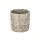 Ginkgo mintás beton hengerkaspó szürke 11,4 × 9,8 cm