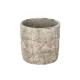 Ginkgo mintás beton hengerkaspó szürke 14,8 × 14 cm