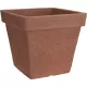 Virágcserép szögletes terracotta műanyag 34x35cm