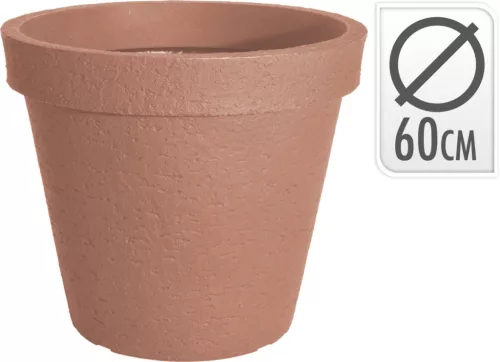 Virágcserép 60cm terra cotta műanyag