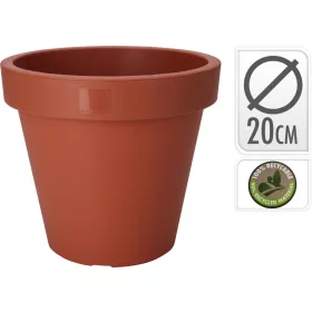 Terracotta cserép műanyag  20cm vastag peremmel