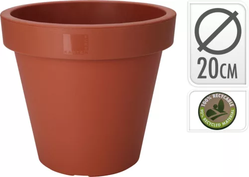 Terracotta cserép műanyag  20cm vastag peremmel