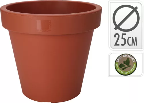 Műanyag cserép 25cm terracotta