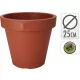Műanyag cserép 25cm terracotta