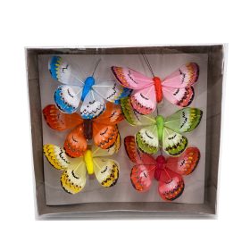 Csipeszes pillangó 6db-os 8x5 cm