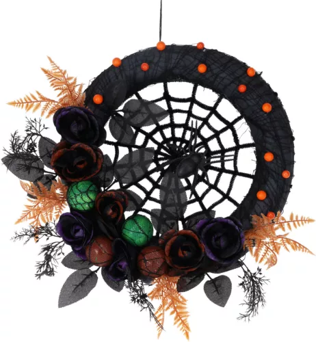 Halloweenes koszorú 50 cm 