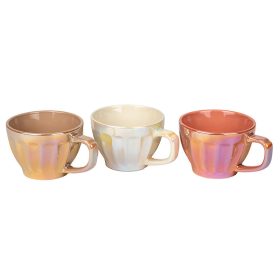   Kerámia bögre gyöngyházfényű mázzal 10x7cm, választható