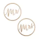 Esküvői függő dekoráció Mr és MRS 38cm 2db/cs
