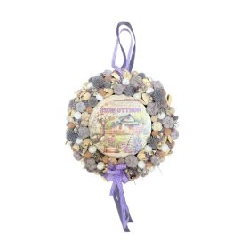   Tavaszi kopogtató szárazvirág terméssel, tavaszi képpel levendula szín 25cm