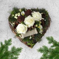 Selyemvirág sírdísz