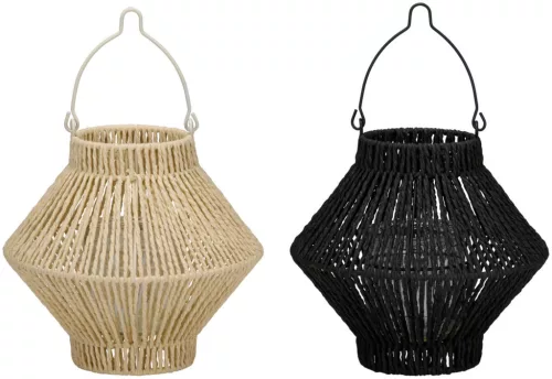 Lámpás rattan 2 féle színben/db 24x24x32cm