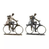 Biciklis pár szobor 24x8x25cm 2 féle