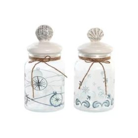 Tároló üveg 11x11x23cm 900ml  nyári