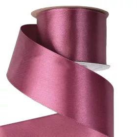 Szatén szalag 50mm x 22,86 - Padlizsánlila