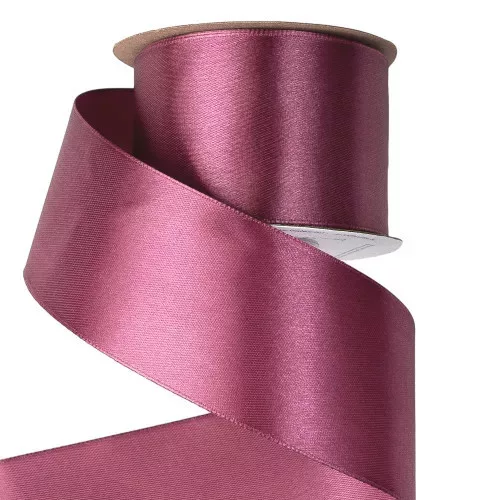 Szatén szalag 50mm x 22,86 - Padlizsánlila