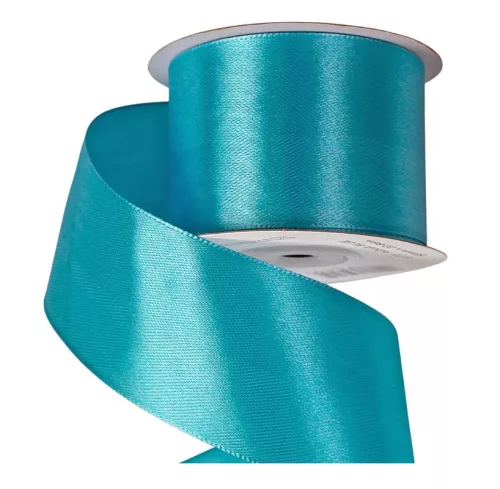 Szatén szalag 50mm x 22,86 - Aqua kék